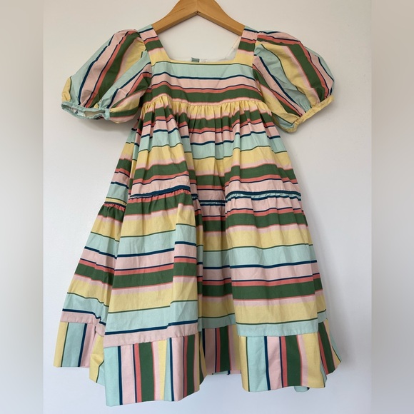The Middle Daughter Striped Cotton Puff Sleeve Dress. Size 5 years old. - Picture 2 of 13
